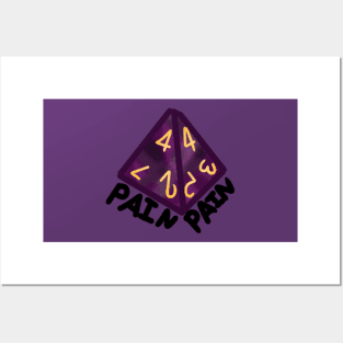 D4 dice Posters and Art